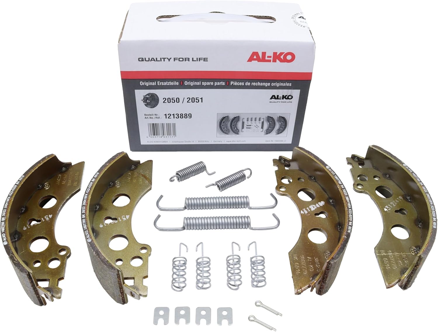 KIT ZAPATAS FRENO 2051
