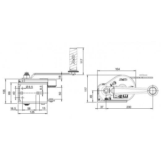 CABRESTANTE C/F 301 OPTIMA PLUS miniatura 2